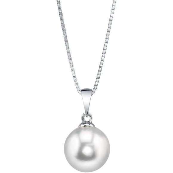 Freshwater Pearl Pendant Necklace for Women - Cultured Pearl Necklace14K Gold